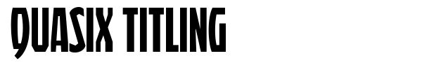 Quasix Titling font preview